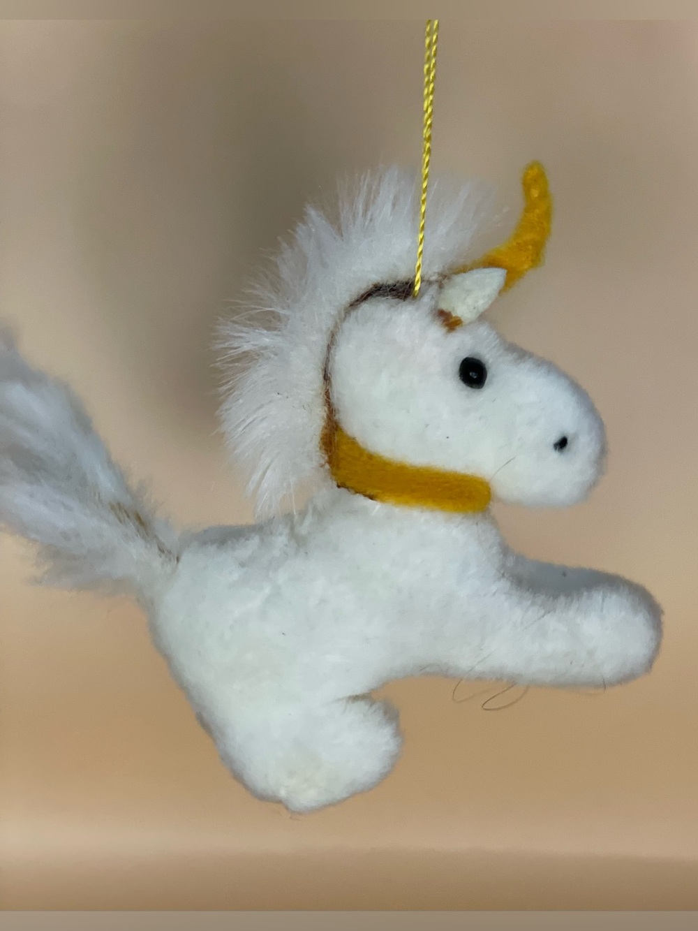 1981 “I believe in the unicorn” by Koala Me Plush Christmas ornament